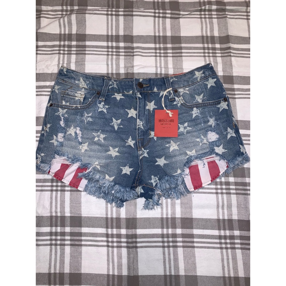 Mossimo High Rise Short Shorts American Flag